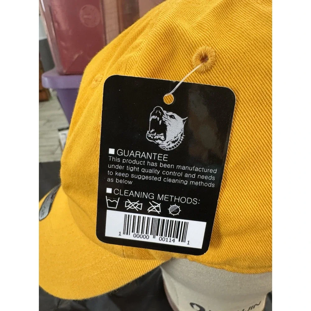 Crispy Blunts Logo Embroidered Cap. New‎ With Tags Yellow Adjustable